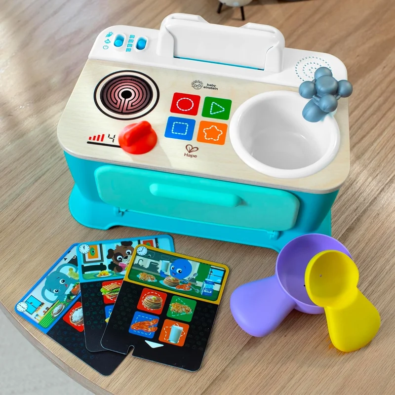 BABY EINSTEIN Hape kuchenka dotykowa 200 dźwięków i fraz w 4 językach