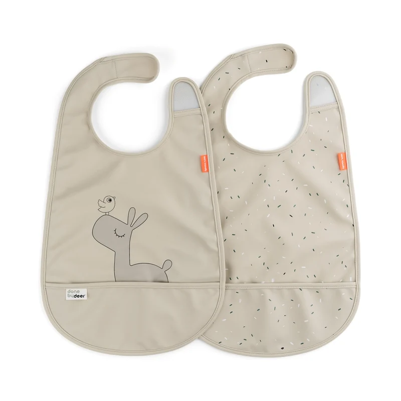 Done by Deer Lätzchen mit Klett Doppelpack