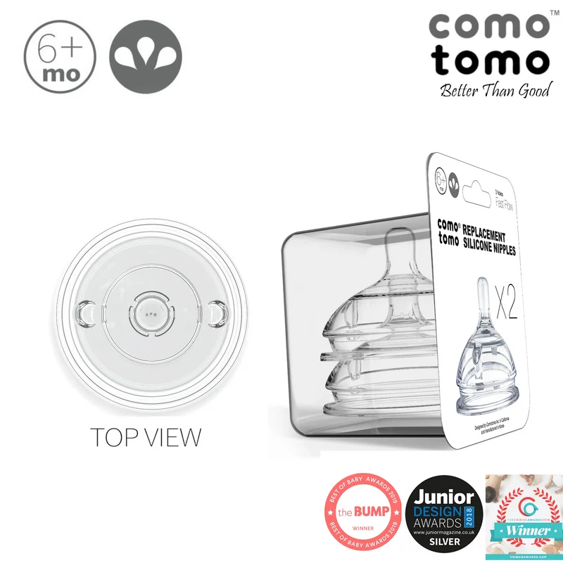 Comotomo Nipple Pack (twin pack) - 3 holes