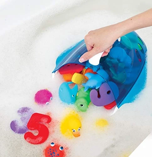 Munchkin Bath Toy Scoop koszyk na zabawki kąpielowe niebieski