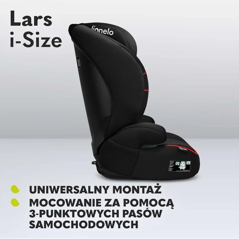 LIONELO Lars i-Size fotelik samochodowy gr.2 i 3
