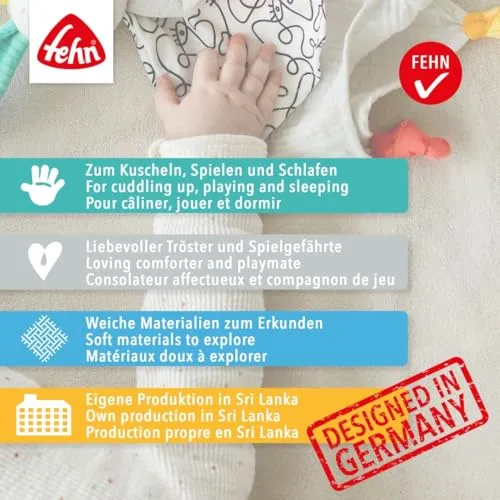 Fehn Bird komforter muślinowa przytulanka 0+