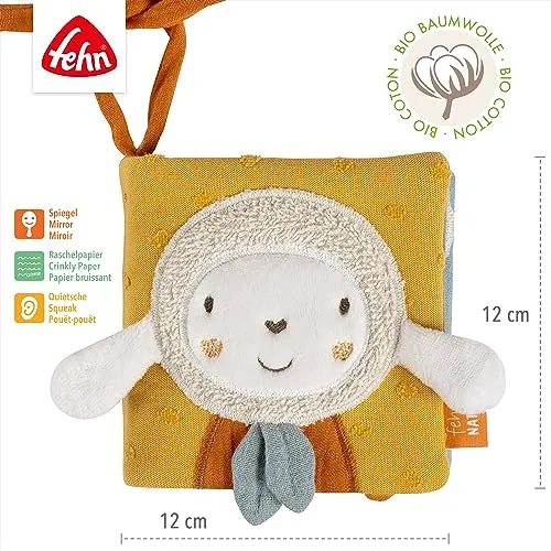 Fehn fehnNATUR książeczka sensoryczna Owieczka 11x11 cm