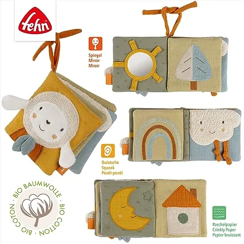 Fehn fehnNATUR książeczka sensoryczna Owieczka 11x11 cm