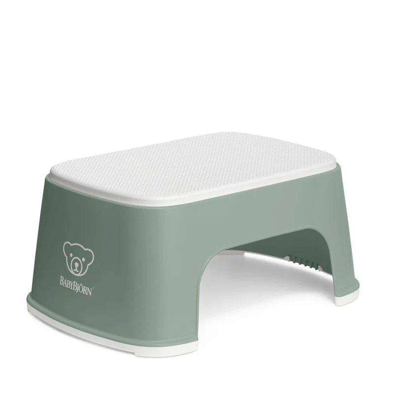 BabyBjörn Step Stool podest dla dzieci antypoślizgowy zielono-biały