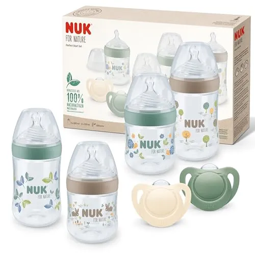 NUK for Nature Perfect Start zestaw butelek i smoczków 0-18m