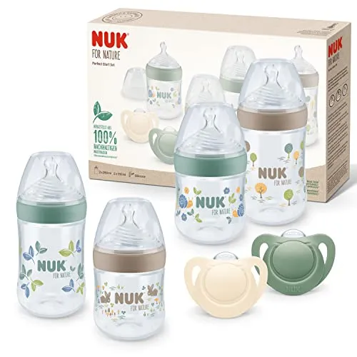 NUK for Nature Perfect Start zestaw butelek i smoczków 0-18m