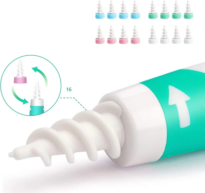 Q GRIPS urządzenie do czyszczenia uszu + 14 silikonowych końcówek