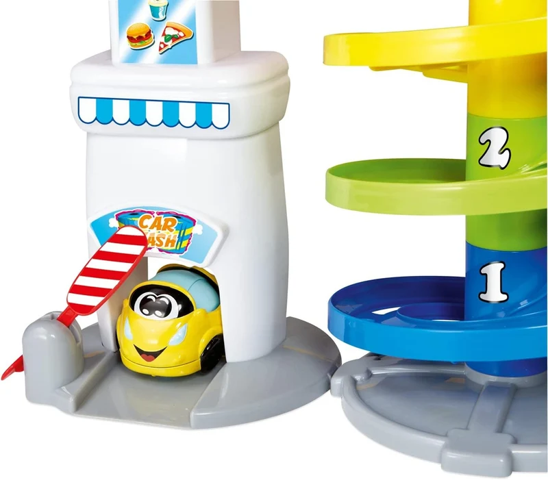 CHICCO parking wielopoziomowy 37 cm + samochód Turbo Ball