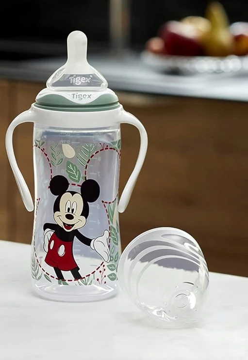TIGEX Myszka Mickey butelka z 3 prędkościami przepływu 6 m+ 300 ml