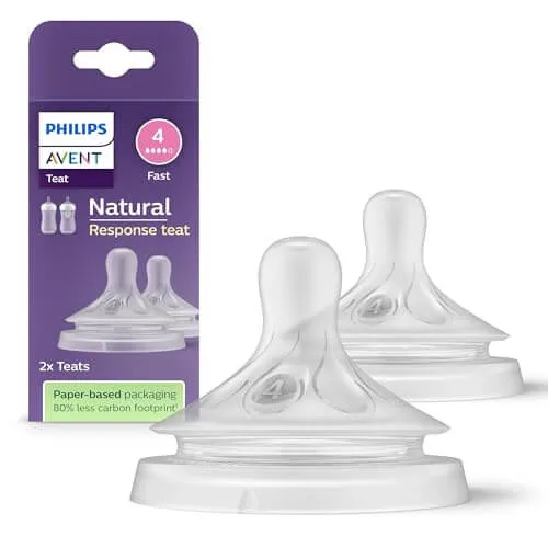 Philips Avent Natural Response smoczki Flow 4 3m+ x2