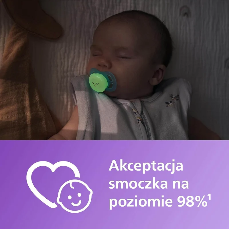 Philips Avent Ultra Start Night smoczki 0-2m x2