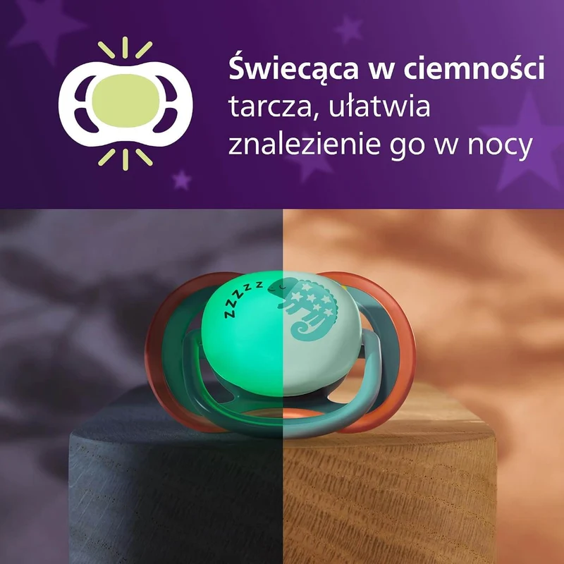 Philips Avent Ultra Start Night smoczki 0-2m x2