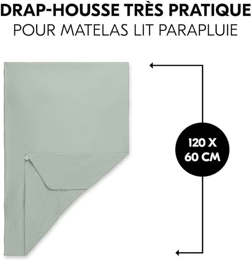 HAUCK Travel Bed prześcieradło ochronne na materac 120x60
