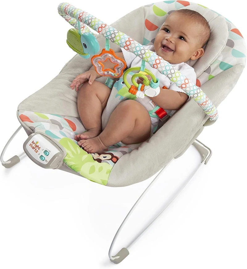 Bright Starts Happy Safari leżaczek dla niemowląt max 9kg