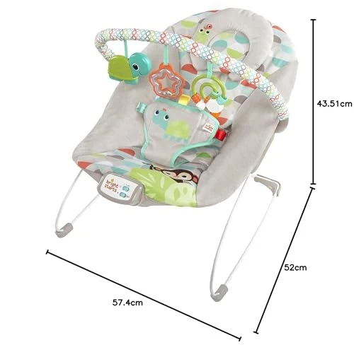 Bright Starts Happy Safari leżaczek dla niemowląt max 9kg