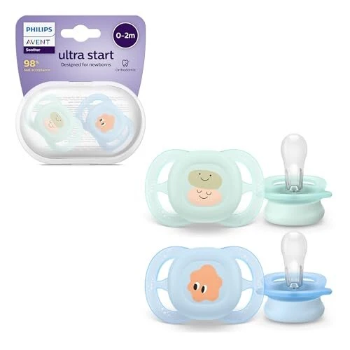 Philips Avent Ultra Start smoczek uspokajający x2 0-2m