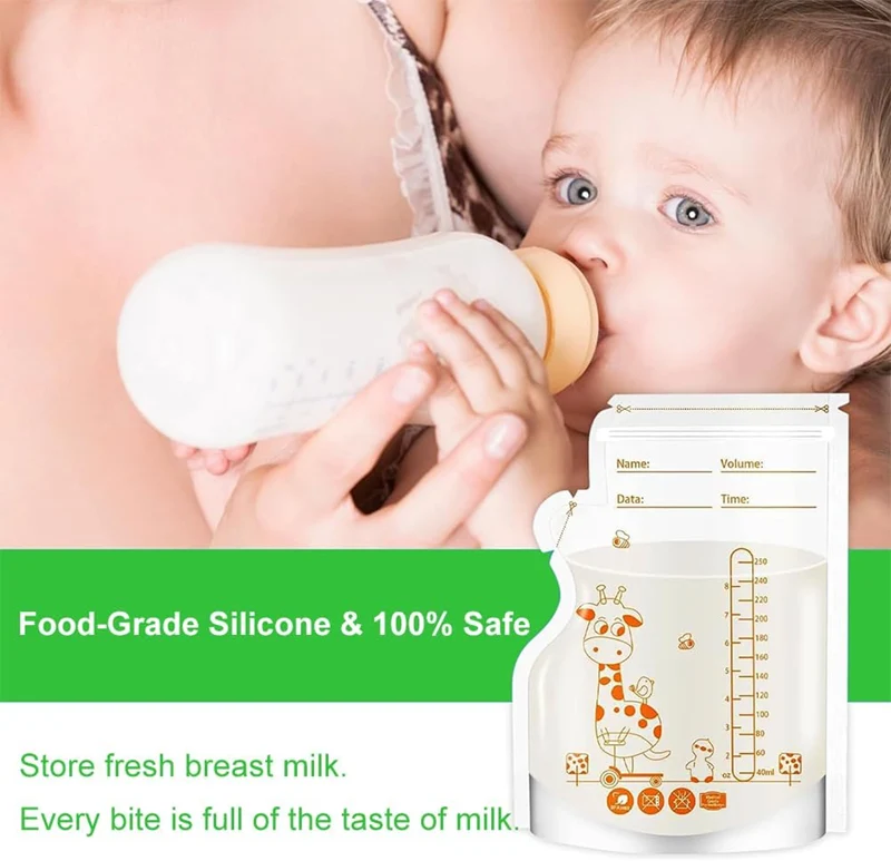 Torebki do Przechowywania Pokarmu 60szt 250ml