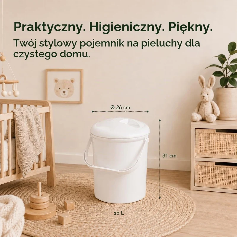 ROTHO BABYDESIGN kosz na zużyte pieluchy 10l