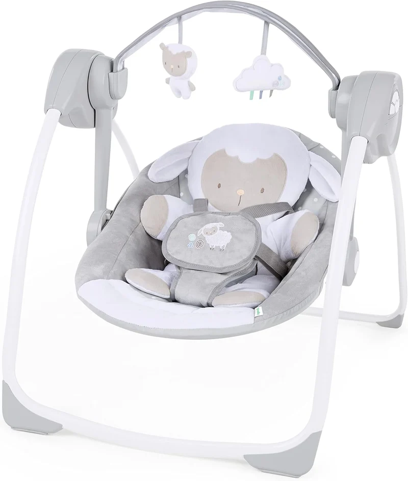 INGENUITY Comfort2GO leżaczek DŹWIĘKI WIBRACJE Cuddle Lamb