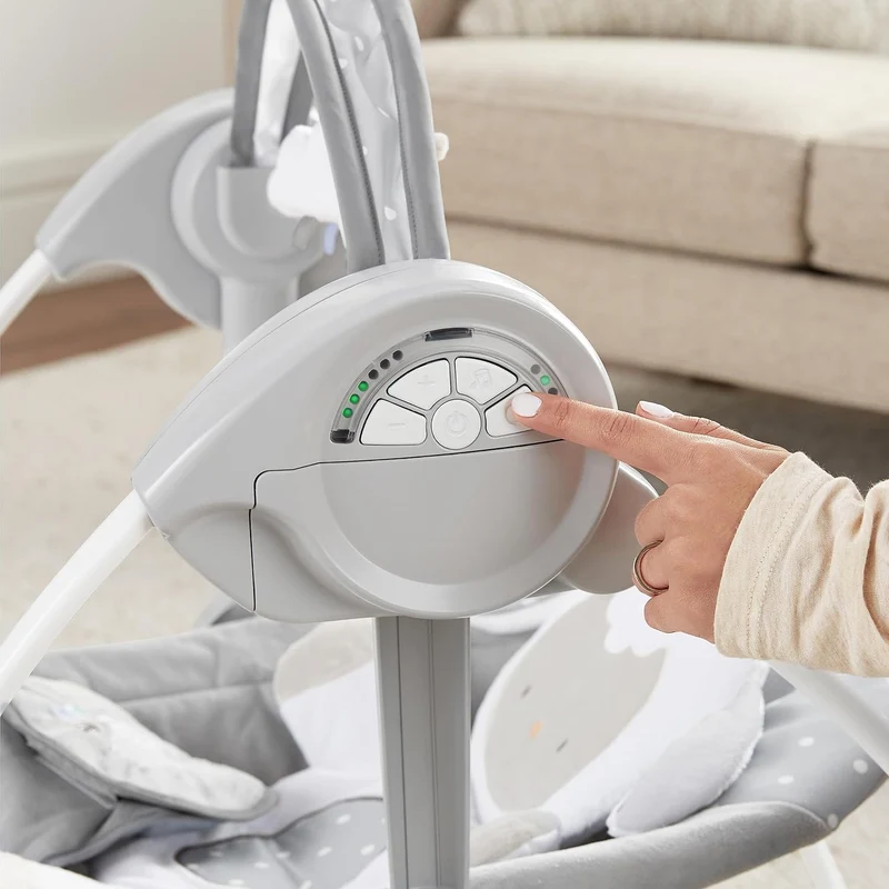 INGENUITY Comfort2GO leżaczek DŹWIĘKI WIBRACJE Cuddle Lamb