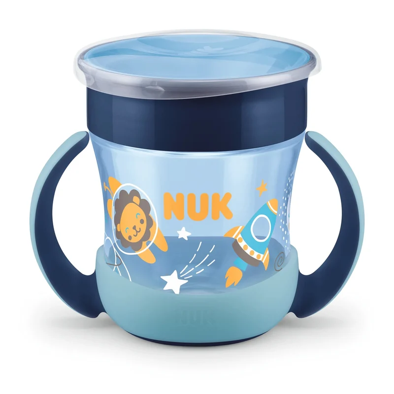 NUK Mini Magic Cup kubek niekapek świecący w ciemności 360° 160 ml 6 m+