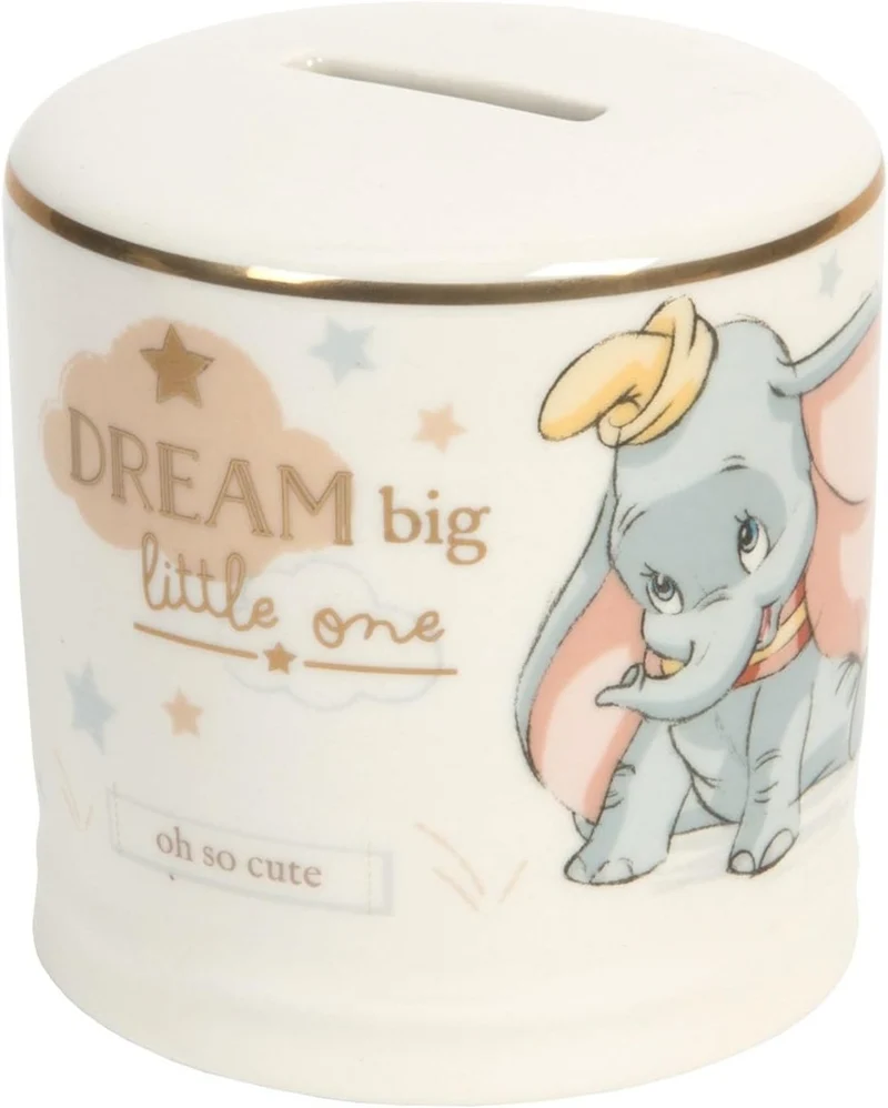 WIDDOP & Co Disney ceramiczna skarbonka Słoń Dumbo 8,5 x 8,5 cm