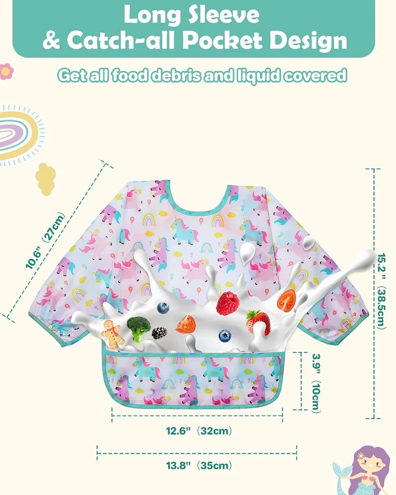 LICTIN śliniaki fartuszki z kieszonką 6-24 m x3
