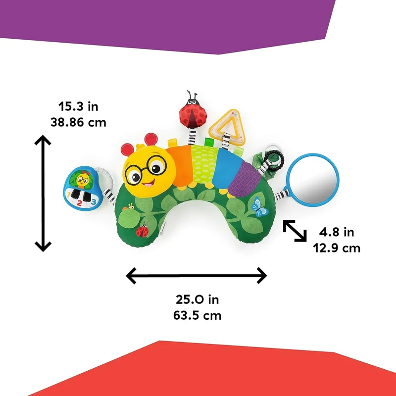 BABY EINSTEIN poduszka do zabawy na brzuszku gąsienica 0+