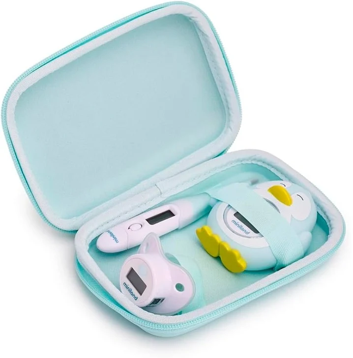 MINILAND Thermokit Mint zestaw 3 termometrów elektronicznych + etui