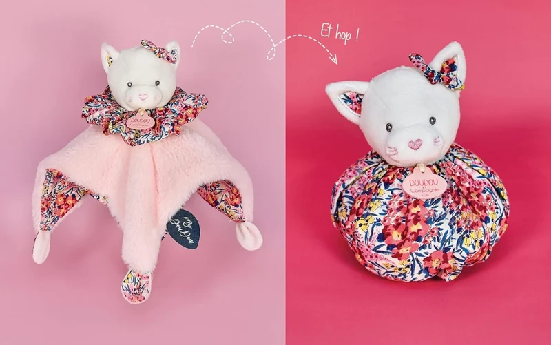 DOUDOU et COMPAGNIE komforter kocyk przytulanka MIŚ 25 cm