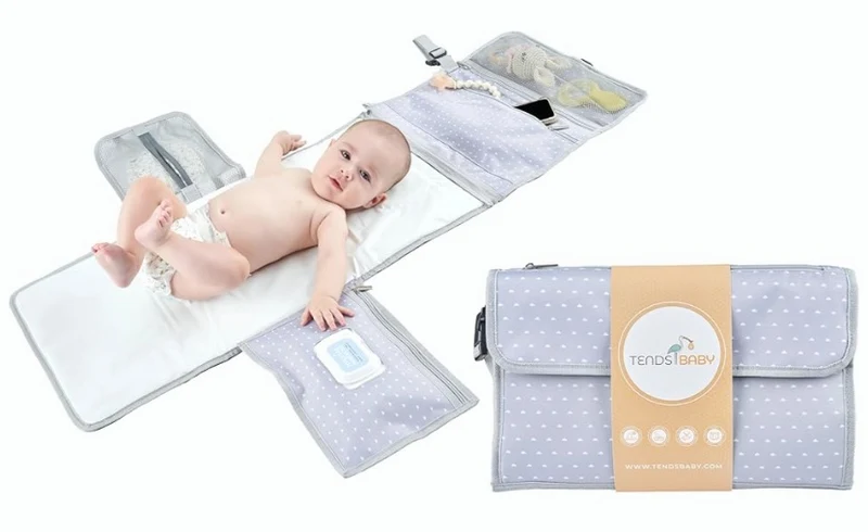 TENDSBABY przewijak MATA do przewijania organizer ZAPIĘCIE DO WÓZKA
