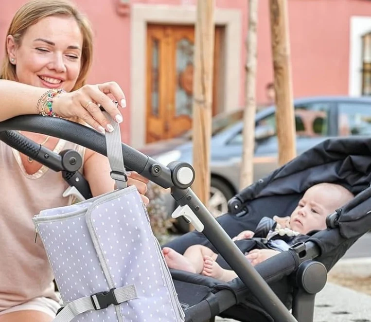 TENDSBABY przewijak MATA do przewijania organizer ZAPIĘCIE DO WÓZKA