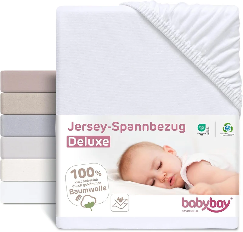 BABYBAY prześcieradło z gumką i membraną 89x50 cm