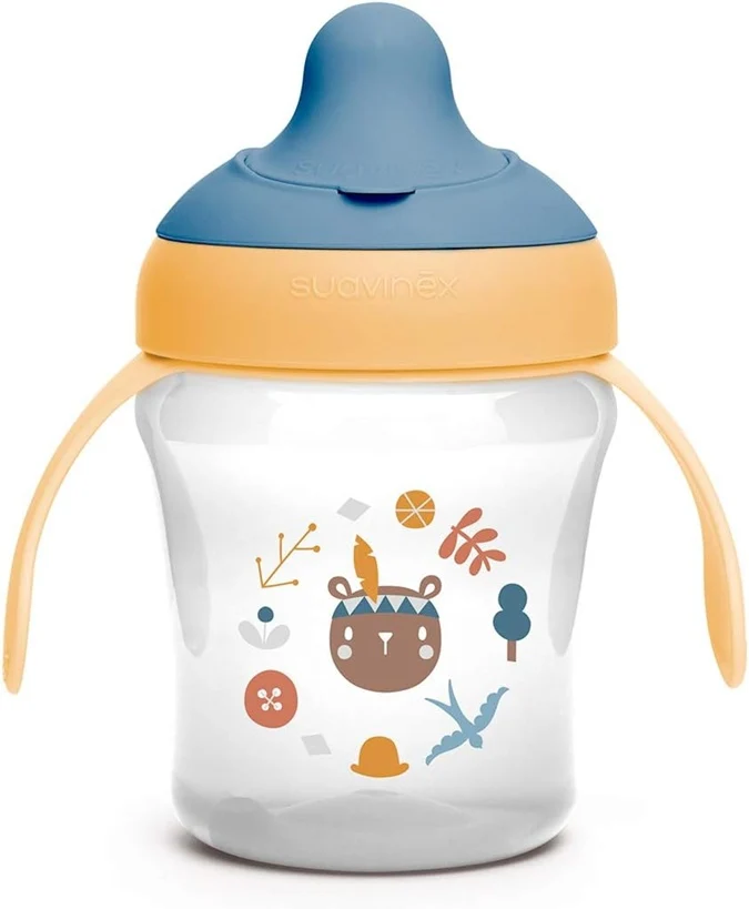 SUAVINEX Learning Cup kubek niekapek z twardym ustnikiem 200 ml 6 m+