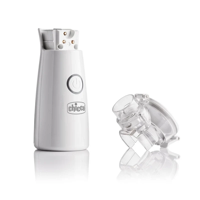 CHICCO EasyBreath Air Mesh kieszonkowy nebulizator 12,5 cm + etui