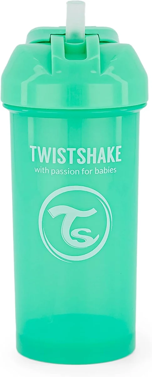 TWISTSHAKE Straw Cup kubek niekapek ze słomką 360 ml 6 m+