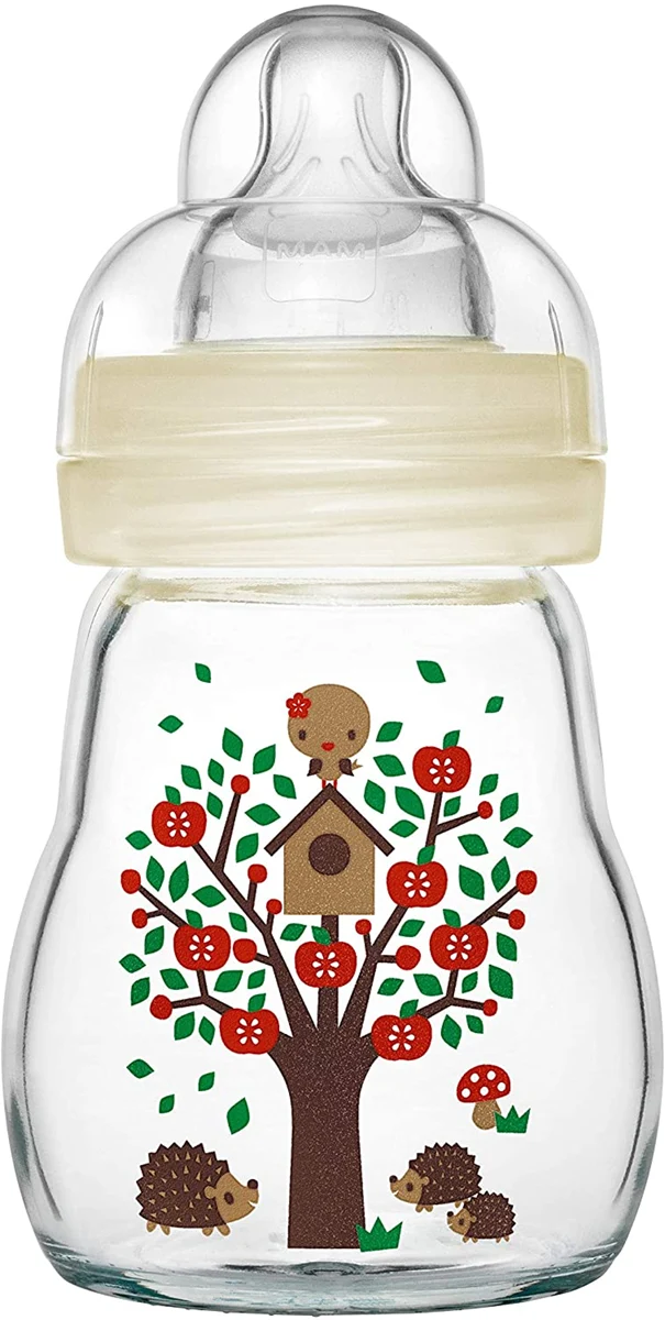 MAM Feel Good butelka szklana 170 ml 0 m+ smoczek 1