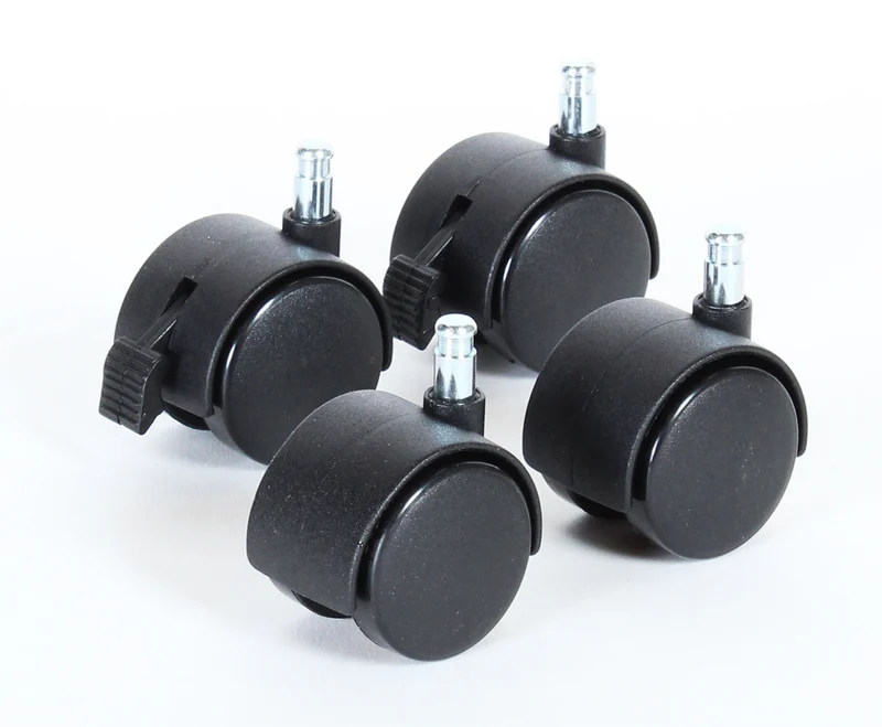 BABYBAY 100400 kółka skrętne z hamulcem do łóżeczka 4 sztuki 40 mm