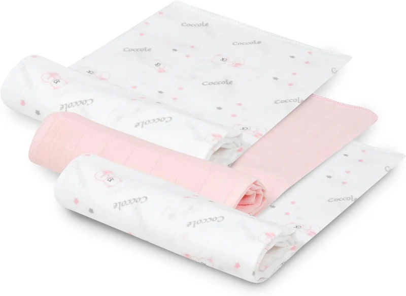 INTERBABY bambusowe gazy podkłady do przewijania 55 x 70 cm 3 sztuki