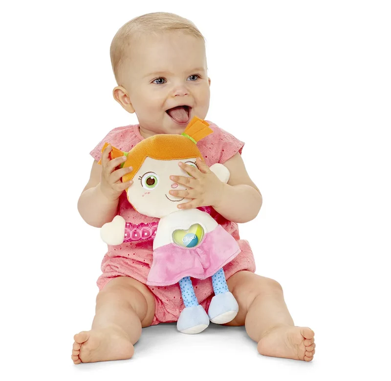 CHICCO Lalka Emily pluszowa przytulanka z grzechotką w seduszku 26 cm