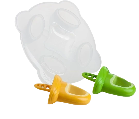 NUBY forma do lodów w kształcie smoczka 2 sztuki + taca do zamrażania