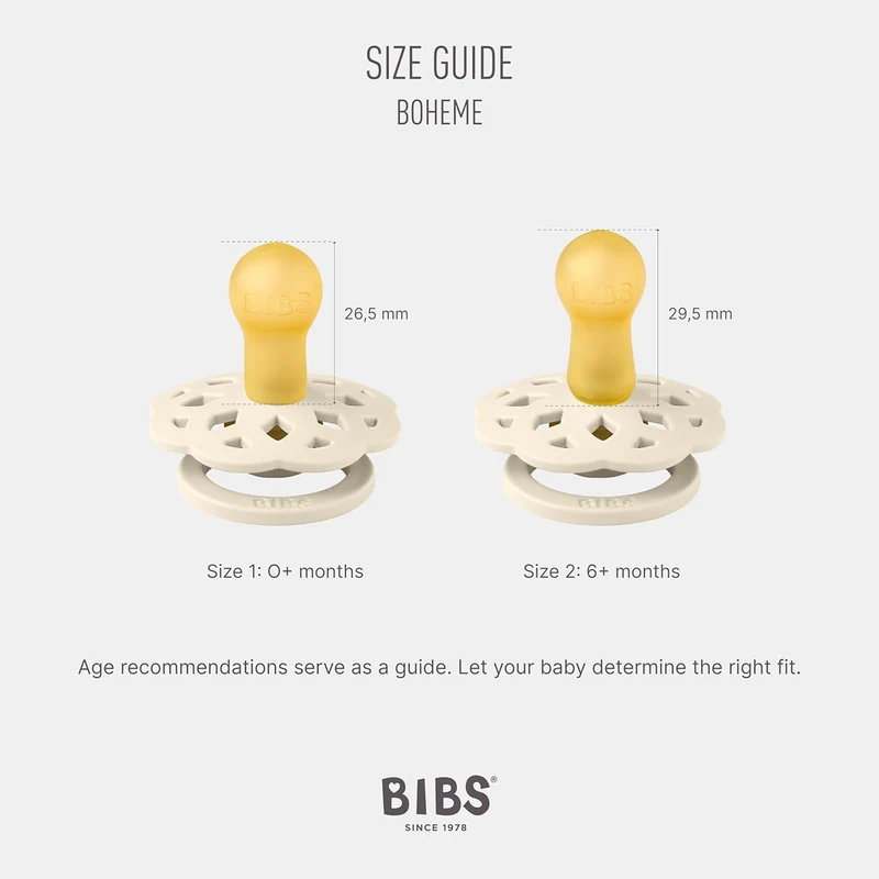 BIBS BOHEME smoczki uspokajające 2pack 0-6msc