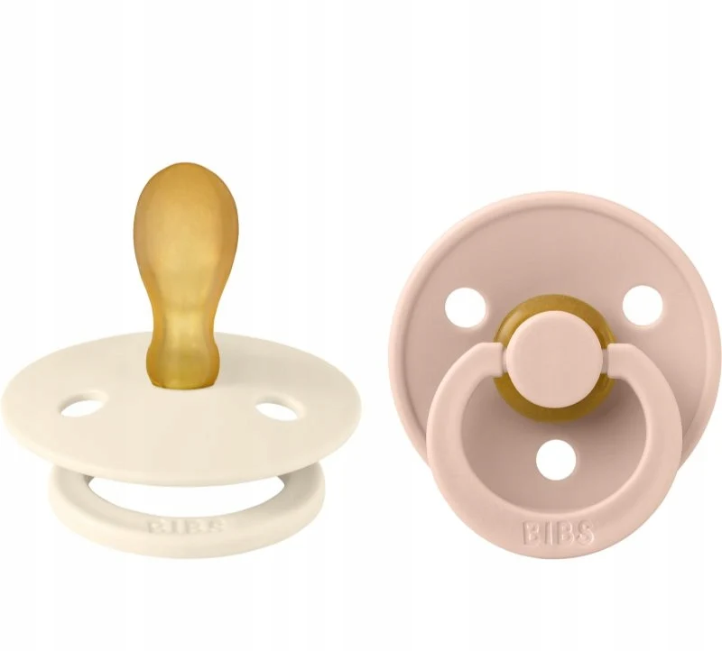 BIBS COLOUR smoczki uspokajające 2pack kauczuk 6msc+ SYMETRYCZNY
