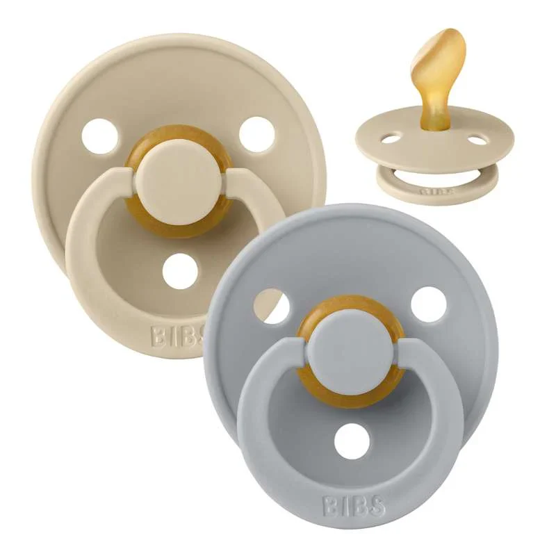 BIBS COLOUR smoczki uspokajające 2pack kauczuk 0-6msc ANATOMICZNE