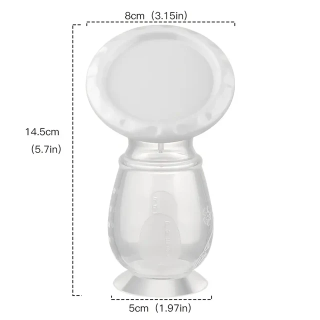 KOLEKTOR silikonowy do zbierania pokarmu 90ml