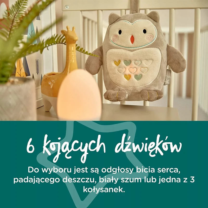 TOMMEE TIPPEE Sowa Ollie PRZYTULANKA dźwięki bez lampki