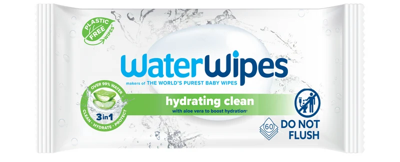 WaterWipes chusteczki nawilżane do ciała i twarzy x 60