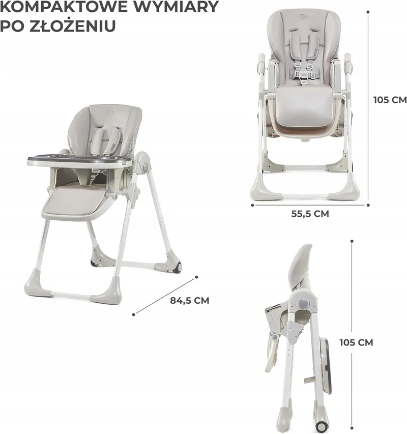 KINDERKRAFT YUMMY krzesełko do karmienia z blatem
