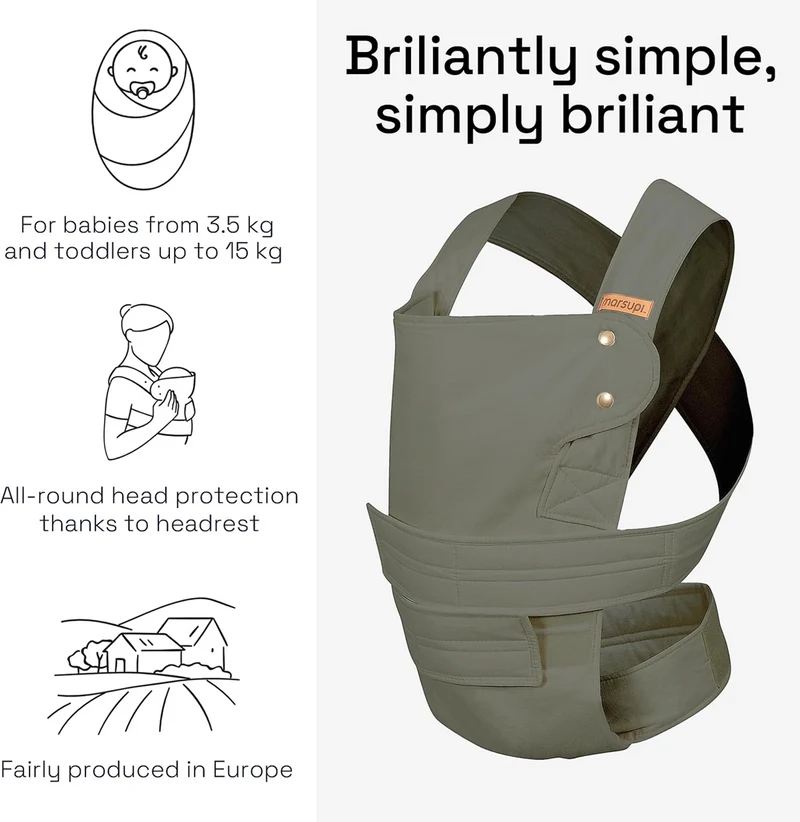 MARSUPI 2.0 nosidełko ergonomiczne S/M 3,5 - 15 kg